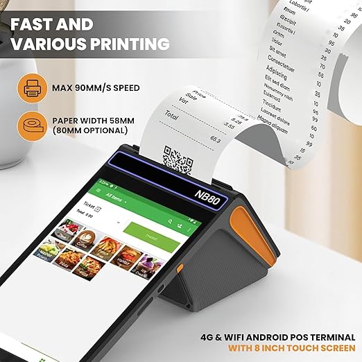 Android POS Billing Machine, Electronic Terminal (8 inch Screen)