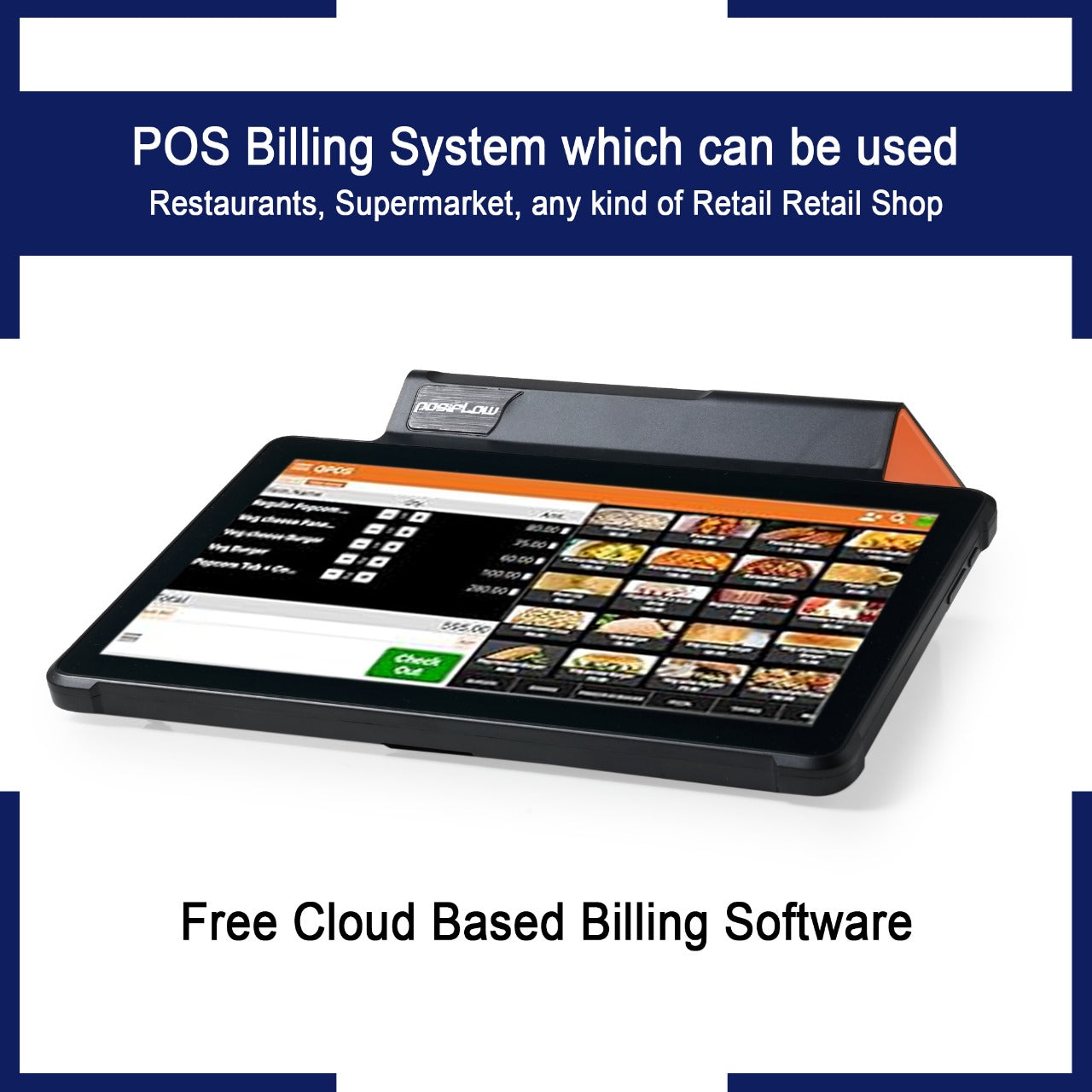 11-Inch Android POS Machine – All-in-One Billing System for Retail & Restaurants