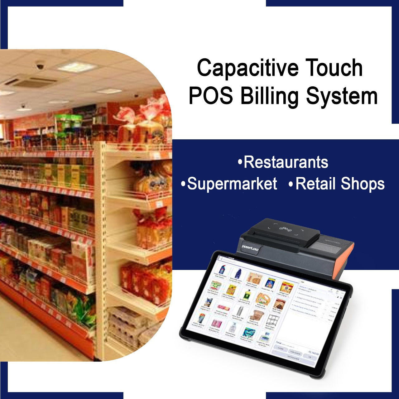 11-Inch Android POS Machine – All-in-One Billing System for Retail & Restaurants