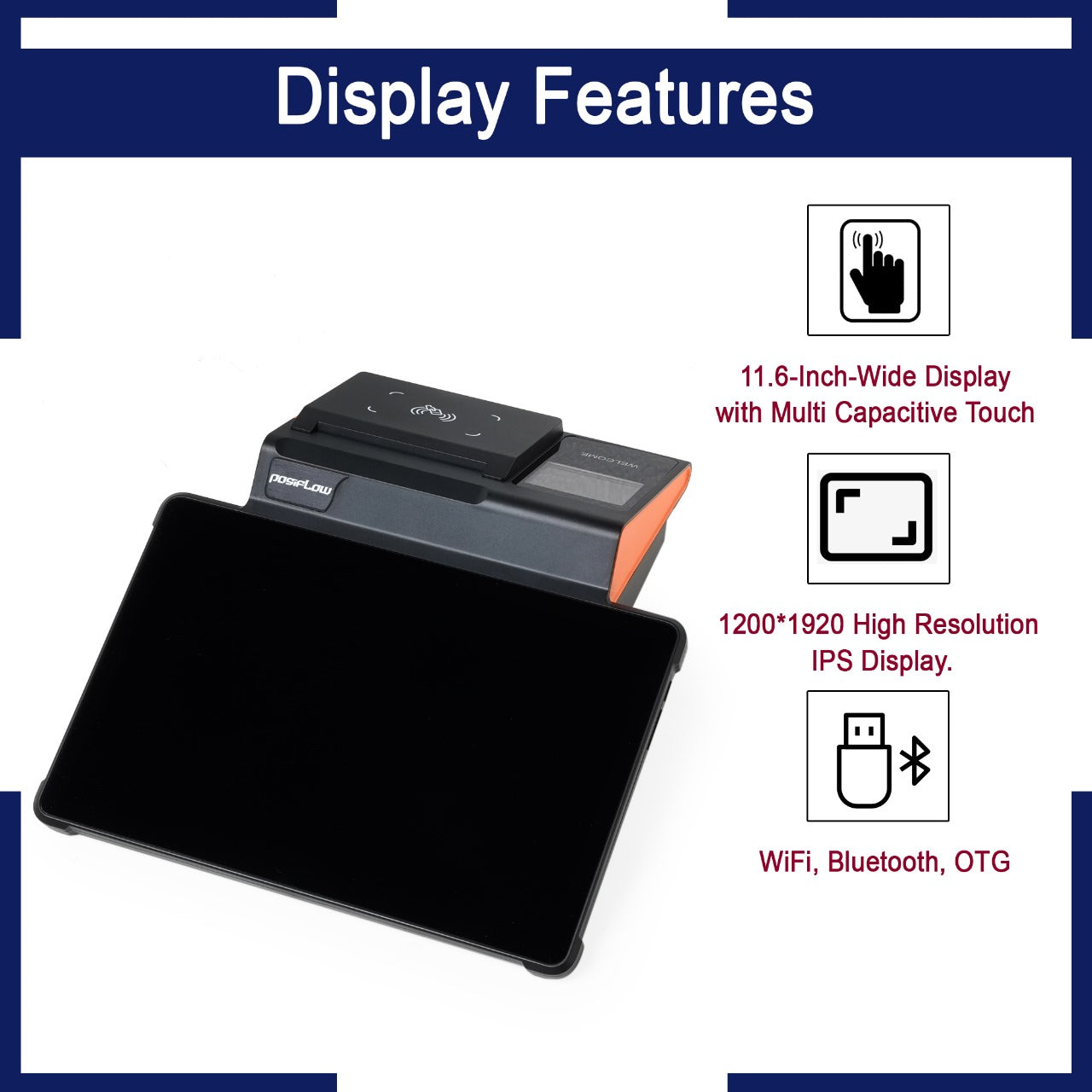 11-Inch Android POS Machine – All-in-One Billing System for Retail & Restaurants