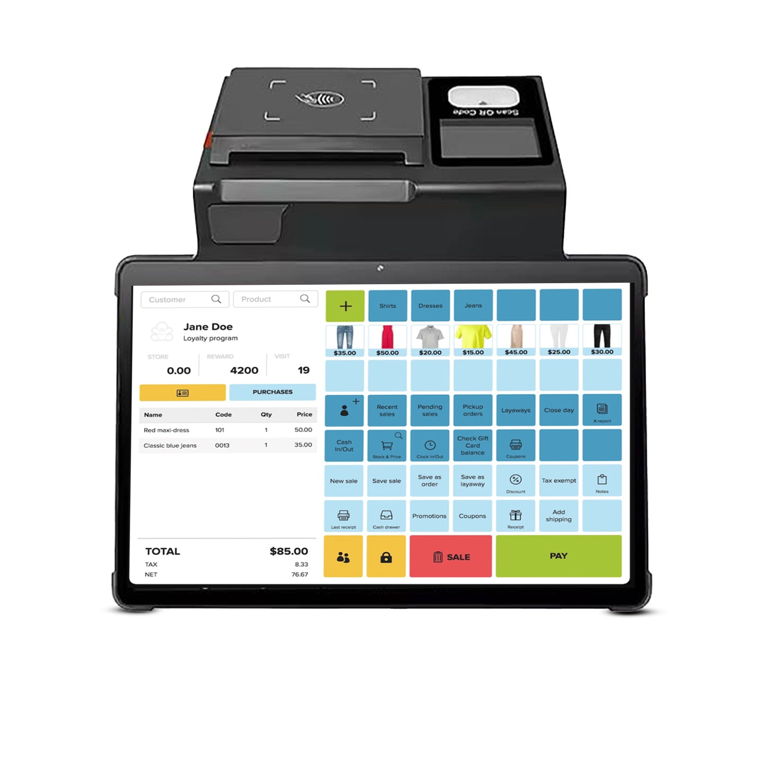 11-Inch Android POS Machine – All-in-One Billing System for Retail & Restaurants